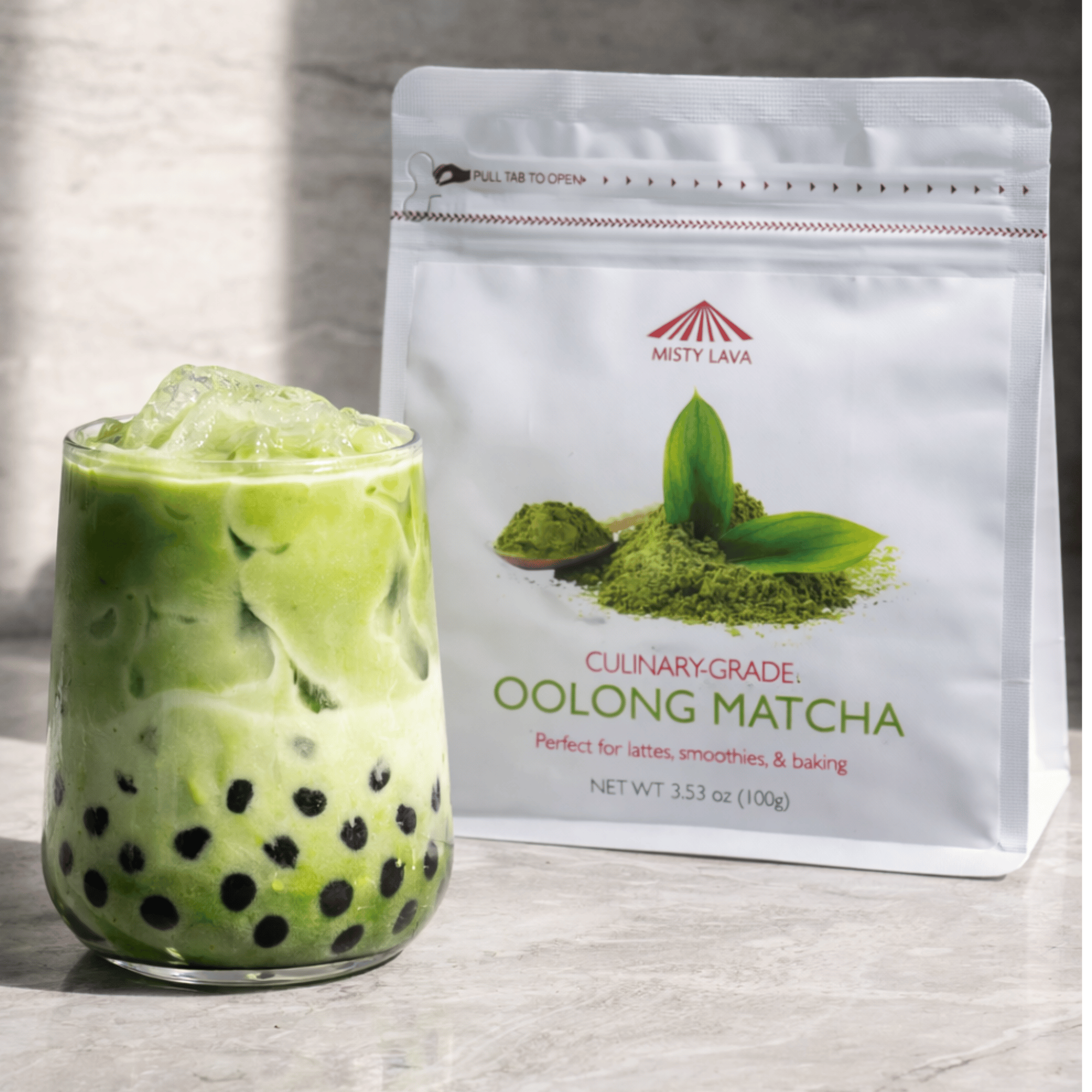 Culinary Oolong Matcha Powder — Creamy • Versatile • Everyday Balance  — 100 g (3.5 oz) Refill Bag