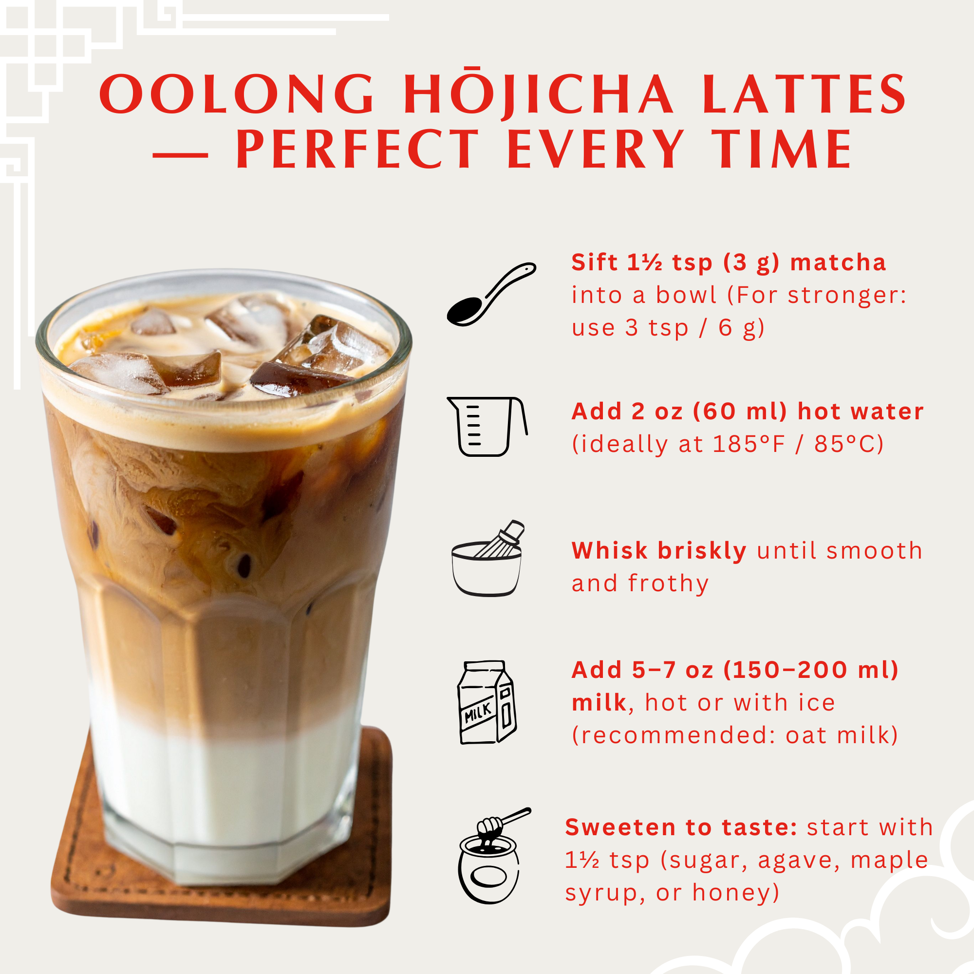 Premium Roasted Oolong Hōjicha Powder — Calm • Toasty • Nutty — 1.06 oz (30 g) Tin