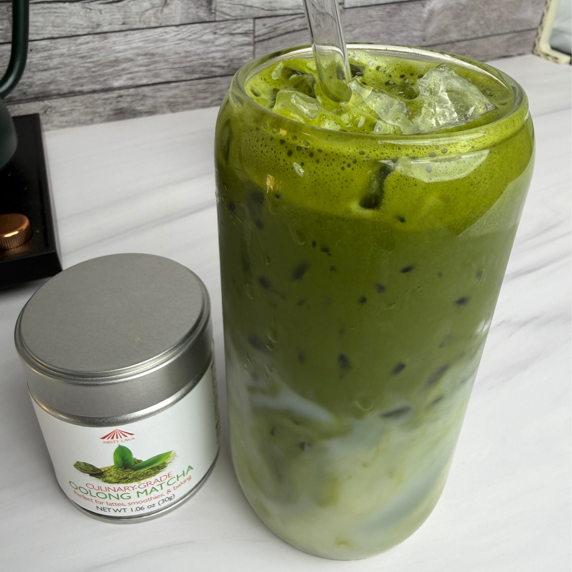 Culinary Oolong Matcha Powder —  1.06 oz (30 g) Tin — Creamy • Versatile • Everyday Balance