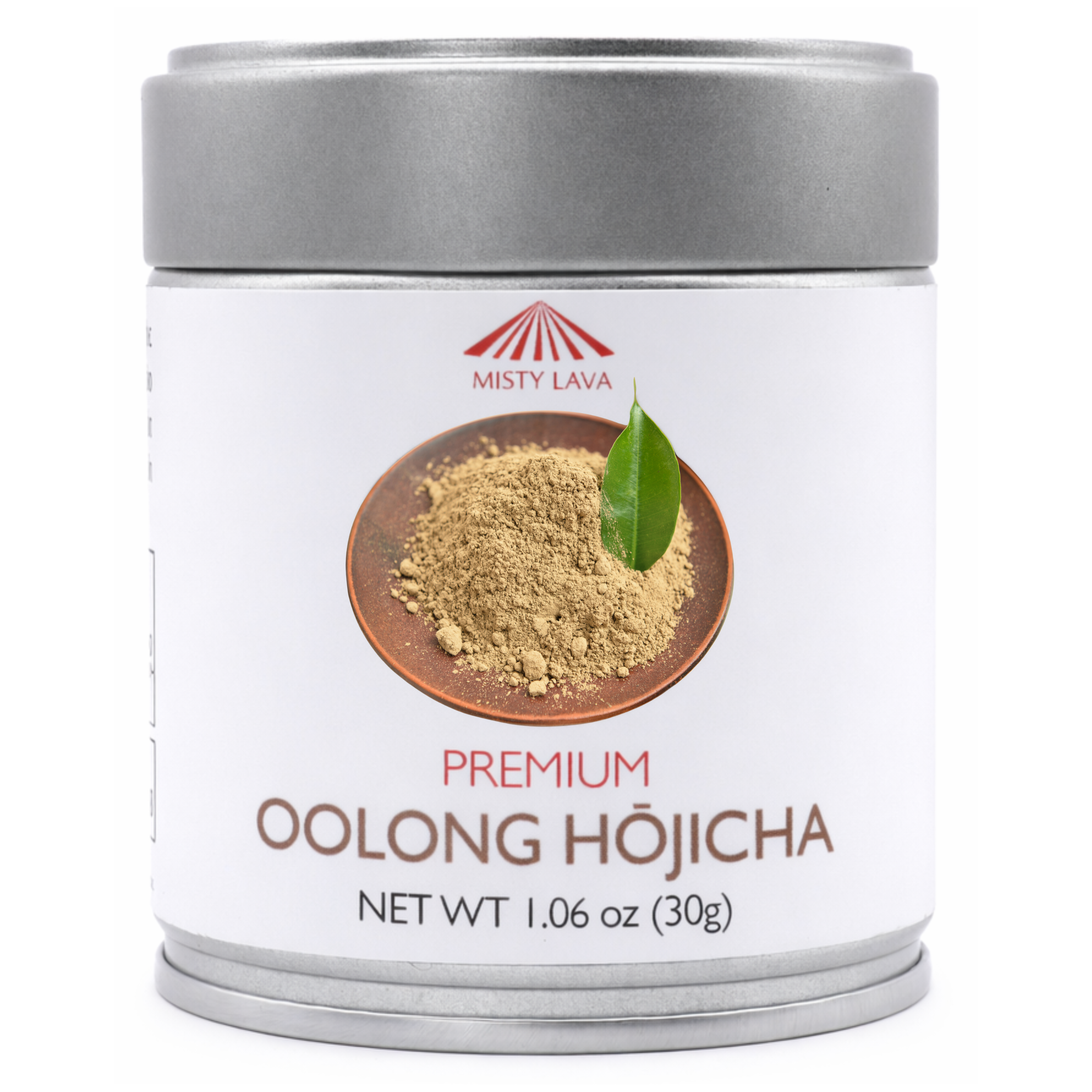 Premium Roasted Oolong Hōjicha Powder — Calm • Toasty • Nutty — 1.06 oz (30 g) Tin